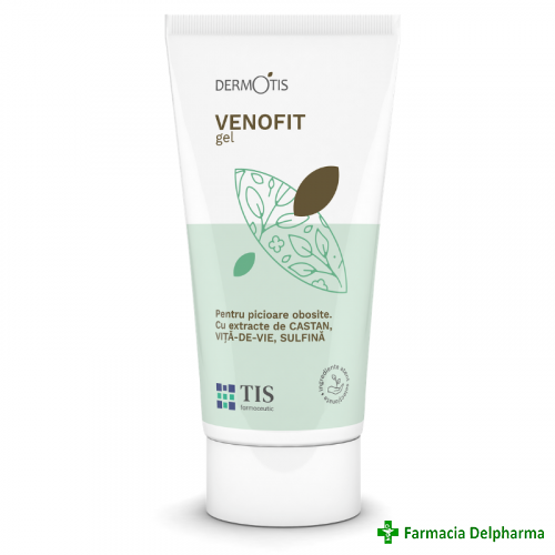 Venofit gel picioare obosite Dermotis x 50 ml, Tis Farmaceutic