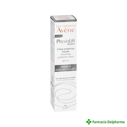 PhysioLift crema protectoare SPF 30 pentru riduri profunde Avene x 30 ml, Pierre Fabre