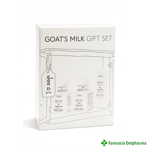 Set Crema de zi x 50 ml + Crema de noapte x 50 ml + Crema de maini x 80 ml (Goat's Milk) Gift Set, Ziaja