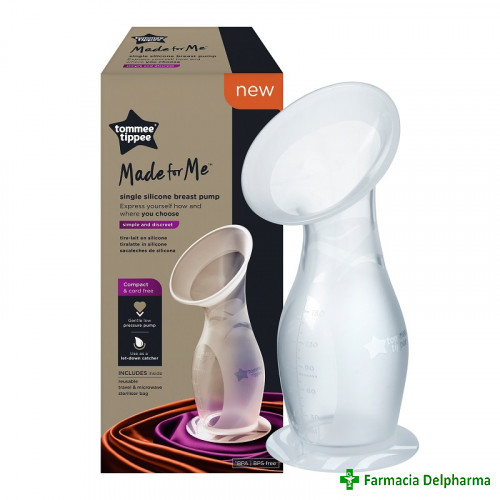 Pompa de san manuala din silicon Made for Me TT0246, Tommee Tippee