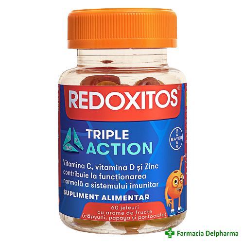 Redoxitos Triple Action jeleuri x 60 buc., Bayer