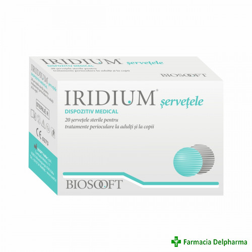 Iridium servetele sterile x 20 buc., Bio Sooft