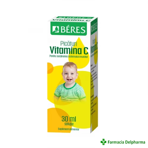 Vitamina C picaturi x 30 ml, Beres Pharmaceuticals