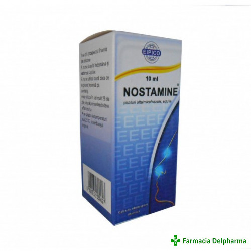 Nostamine picaturi oftalmice/nazale 0,5 mg + 0,5 mg/ml x 10 ml, Eipico