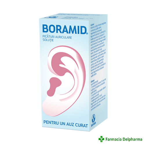 Boramid solutie auriculara x 10 ml, Biofarm