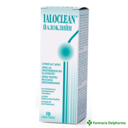 Ialoclean spray mucoasa orofaringiana x 30 ml, Farma-Derma