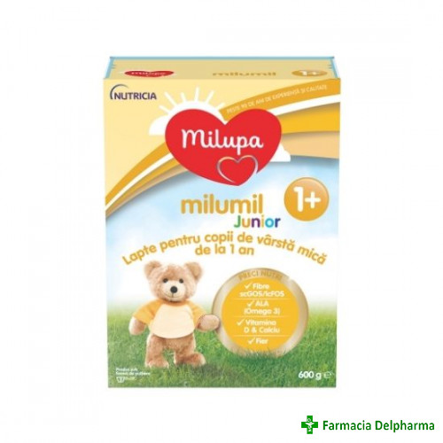 Lapte Milumil Junior 1+ x 600 g, Milupa