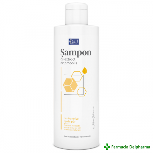 Sampon cu extract Propolis Q4U x 250 ml, Tis Farmaceutic