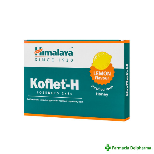 Koflet-H aroma lamaie x 12 compr. supt, Himalaya