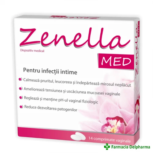 Zenella Med compr. vaginale x 14 buc., Zdrovit