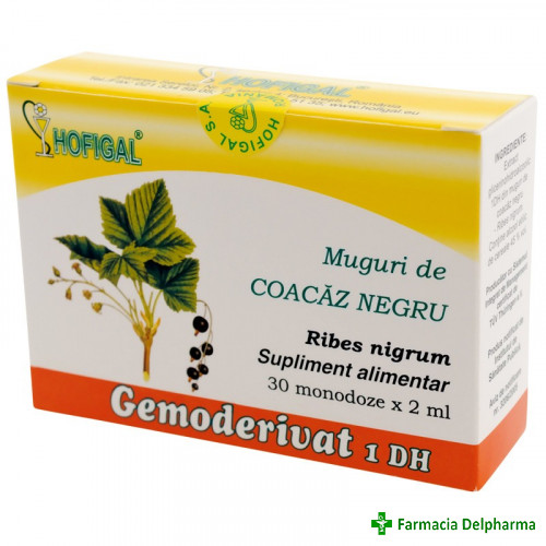 Gemoderivate Muguri de Coacaz Negru x 30 doze, Hofigal