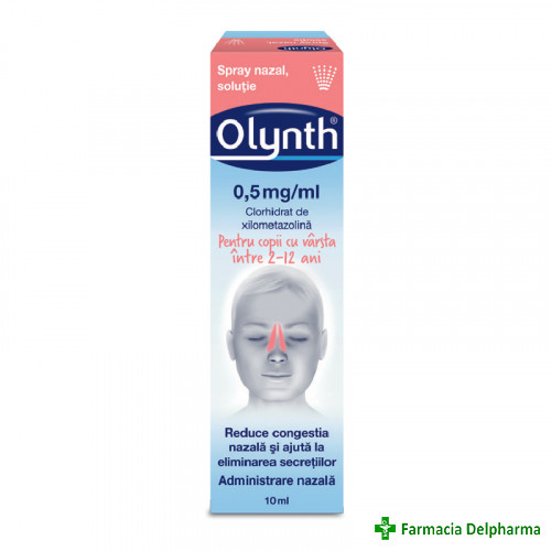 Olynth spray nazal pentru copii 0,5 mg/ml x 10 ml, McNeil