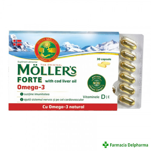 Mollers Forte Cod Liver Oil x 30 caps., Orkla Health