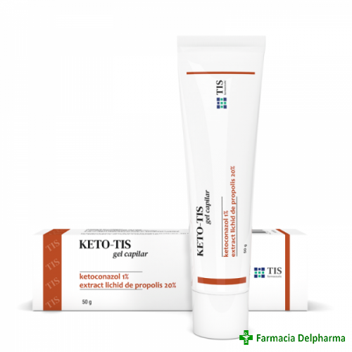 Keto-Tis gel capilar x 50 g, Tis Farmaceutic