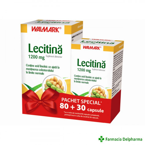 Lecitina 1200 mg x 80 + 30 caps., Walmark
