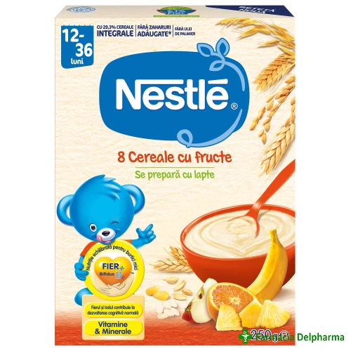 8 Cereale cu fructe x 250 g, Nestle