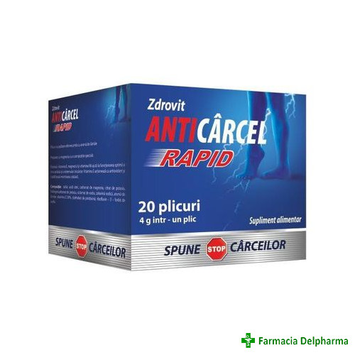 Anticarcel Rapid x 20 plicuri, Zdrovit