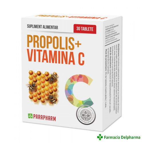 Propolis + Vitamina C x 30 compr., Parapharm