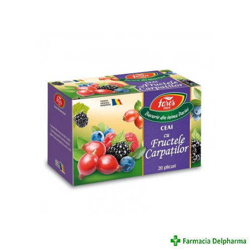 Ceai cu Fructele Carpatilor x 20 plicuri, Fares