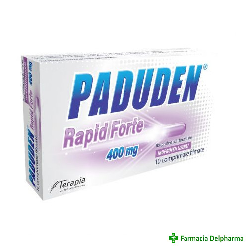 Paduden Rapid Forte 400 mg x 10 compr., Terapia