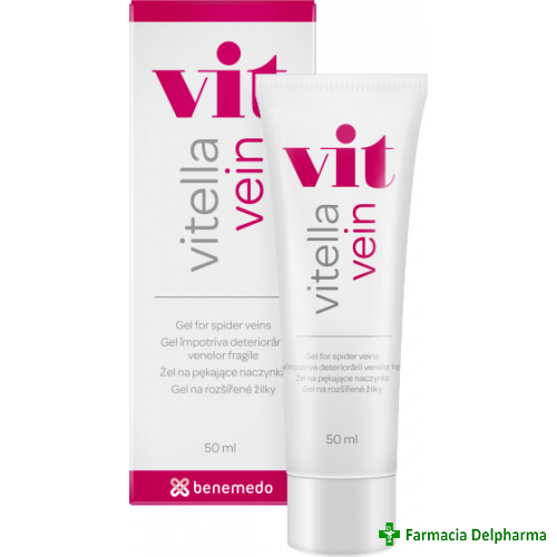 Vitella Vein gel impotriva deteriorarii venelor fragile x 50 ml, Benemedo