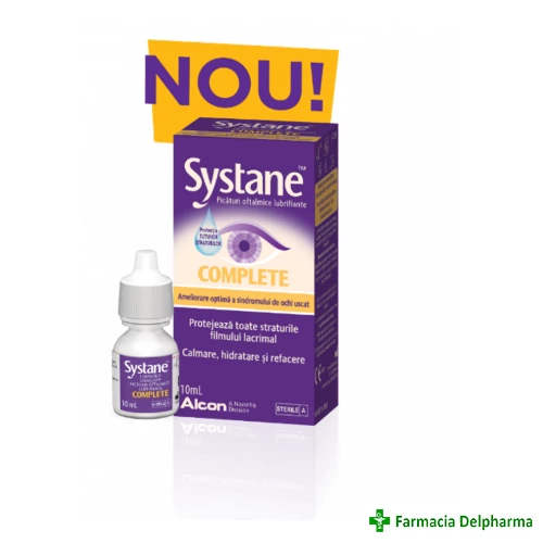 Systane Complete picaturi oftalmice lubrifiante x 10 ml, Alcon