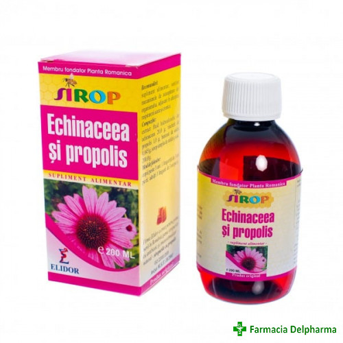 Sirop Echinacea + Propolis x 200 ml, Elidor