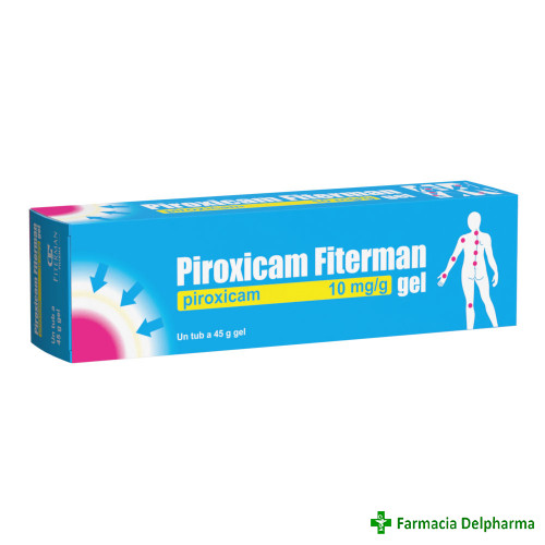 Piroxicam gel 10 mg/g x 45 g, Fiterman