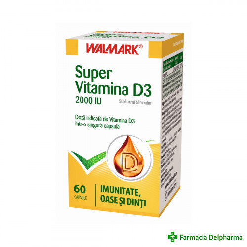 Super Vitamina D3 2000 UI x 60 caps., Walmark