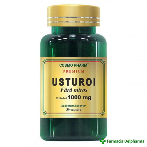 Usturoi fara miros 1000 mg Premium x 30 caps., Cosmopharm