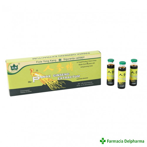 Panax Ginseng Extractum x 10 flacoane, Yong Kang