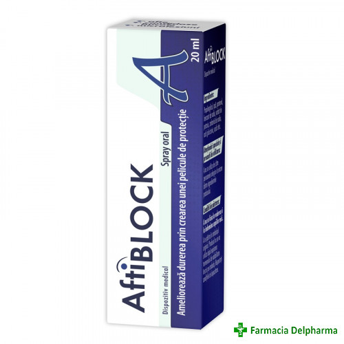 Aftiblock spray oral x 20 ml, Zdrovit