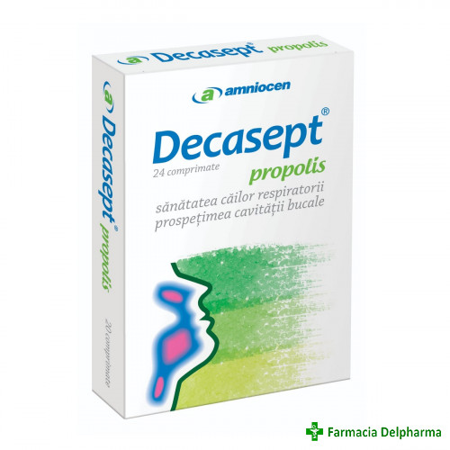 Decasept propolis x 24 compr., Amniocen