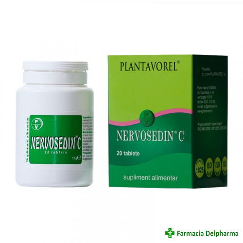 Nervosedin C x 20 compr., Plantavorel