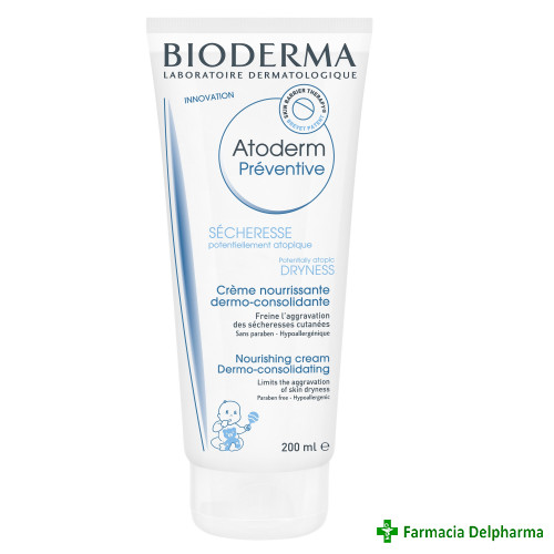 Atoderm Preventive crema nutritiva x 200 ml, Bioderma