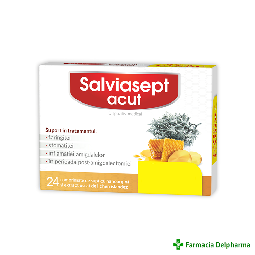 Salviasept Acut x 24 compr., Zdrovit