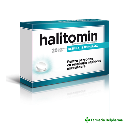 Halitomin (respiratie proaspata) x 20 compr., Aflofarm