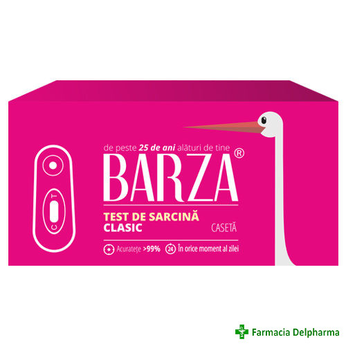 Test de sarcina clasic tip caseta, Barza