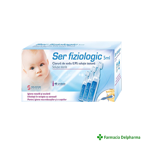 Ser fiziologic 40 monodoze x 5 ml, Solacium