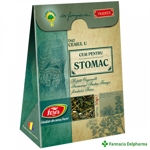 Ceai pentru Stomac D42 x 50g, Fares