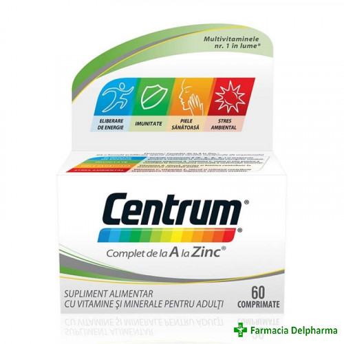 Centrum de la A la Zinc x 60 compr., GSK