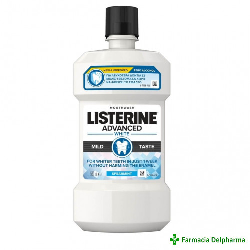 Apa de gura Advance White x 250 ml, Listerine