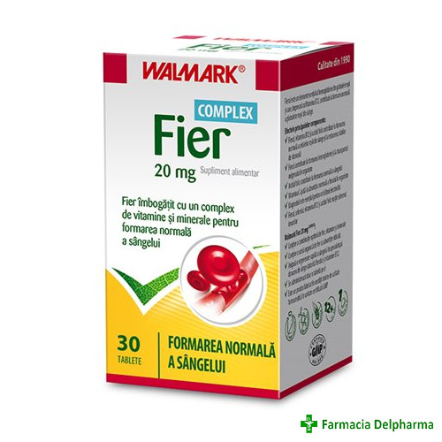 Fier Complex 20 mg x 30 compr., Walmark