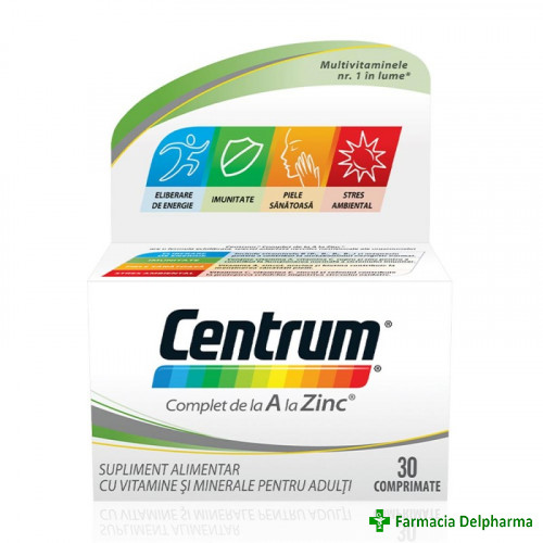 Centrum de la A la Zinc x 30 compr., GSK