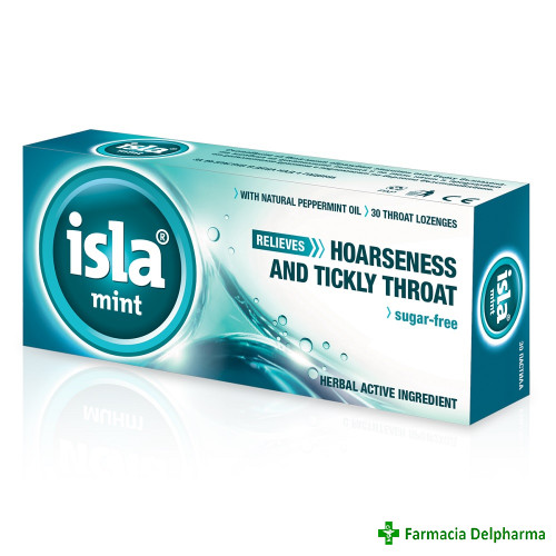 Isla mint - gust menta (fara zahar) x 30 compr. gat