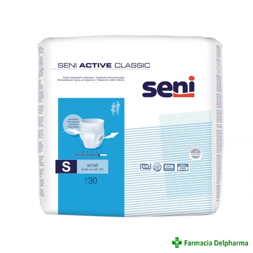 Chilot absorbant elastic Seni Active Classic Small x 30 buc., Seni