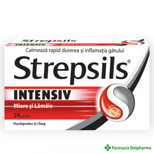 Strepsils Intensiv Miere si Lamaie 8,75 mg x 24 pastile, Reckitt