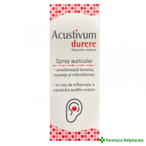 Acustivum durere spray auricular x 20 ml, Zdrovit