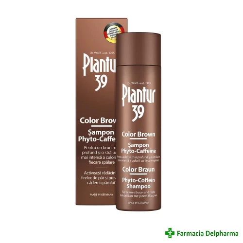 Plantur 39 Phyto-Caffein sampon color bown x 250 ml, Dr. Kurt Wolff