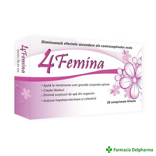 4 femina x 28 compr., Zdrovit